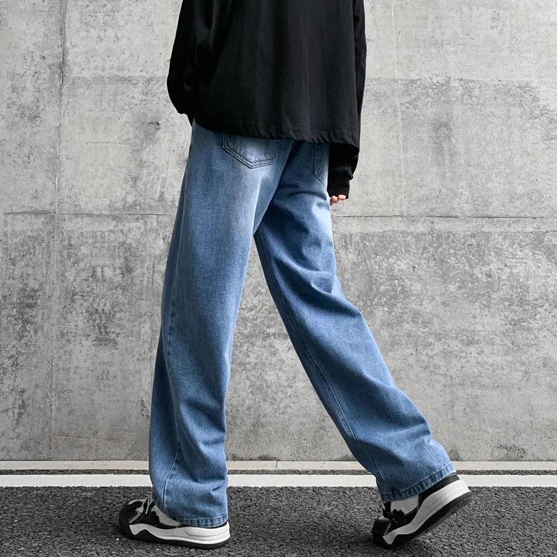 NOME Luxury Streetwear Vintage Lace Up Straight Fit Wide Leg Pants Unisex-6