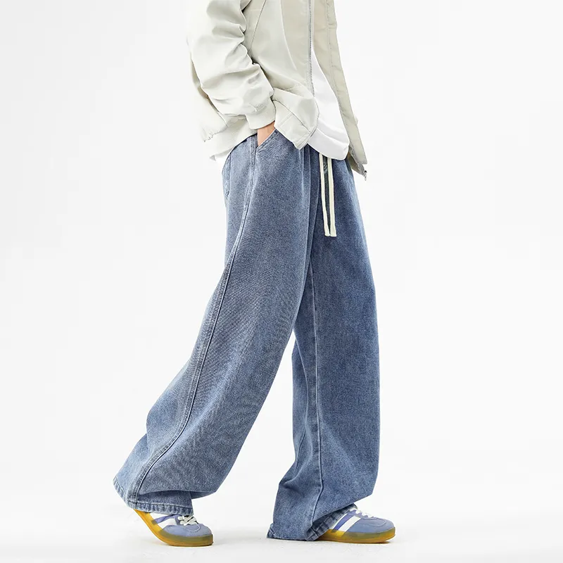 NOME Basic Versatile Casual Loose Fit Straight Fit Pants Unisex-14