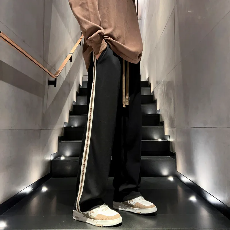 NOME Versatile Loose Fit Comfortable Minimalist Style Straight Fit Wide Leg Casual Pants Unisex-3
