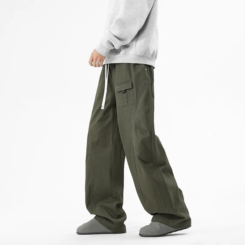 NOME Trendy Draped Comfortable Versatile Lace Up Pants Unisex-13