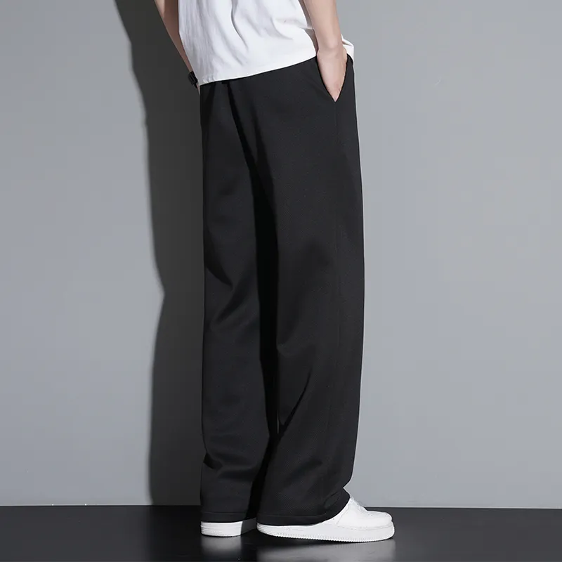 NOME Preppy Style Wide Leg Sports Casual Pants Unisex-0