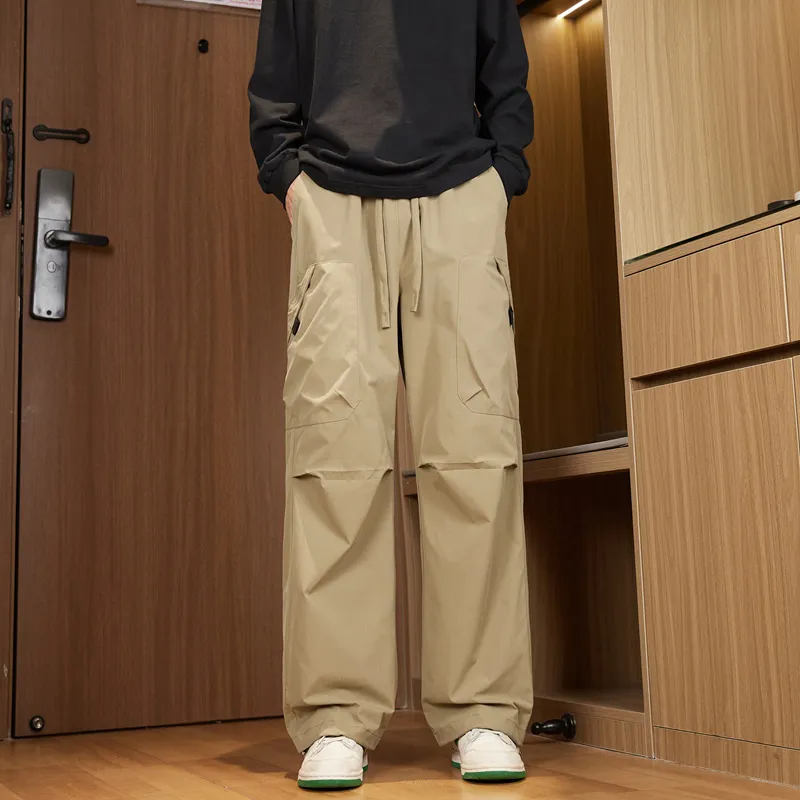 NOME Urban Techwear Straight Fit Wide Leg Cargo Pants Unisex-15