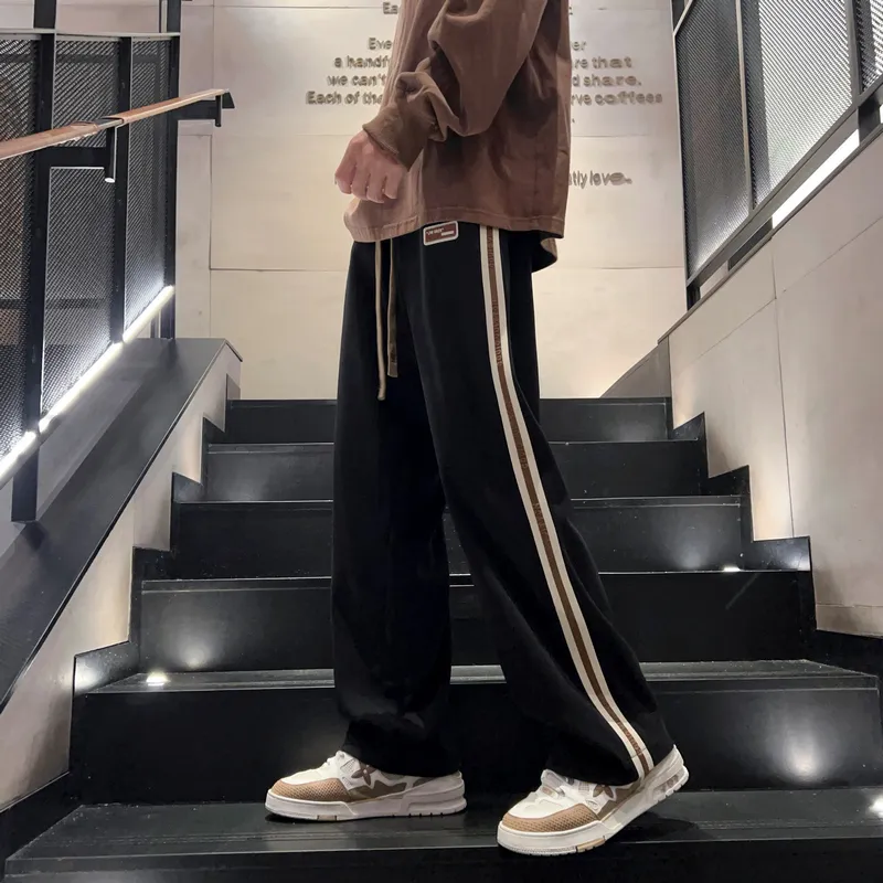 NOME Versatile Loose Fit Comfortable Minimalist Style Straight Fit Wide Leg Casual Pants Unisex-2