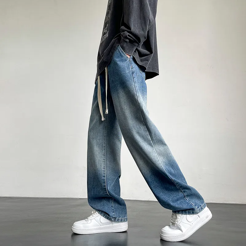 NOME Fashion Casual Washable Distressed Jeans Unisex-2