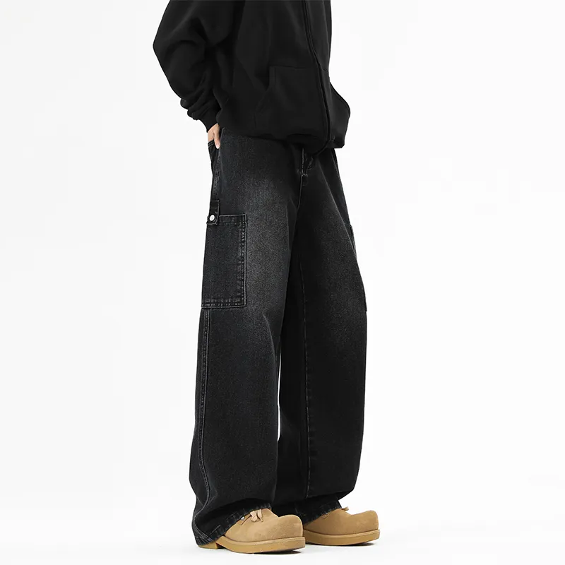 NOME Basic Versatile Loose Fit Straight Fit Pants Unisex-9