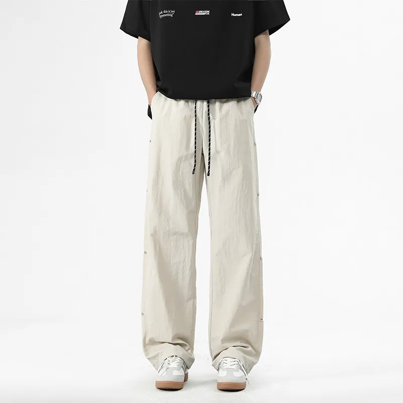 NOME Everyday Commute Minimalist Style Fashion Wide Leg Casual Pants Unisex-17