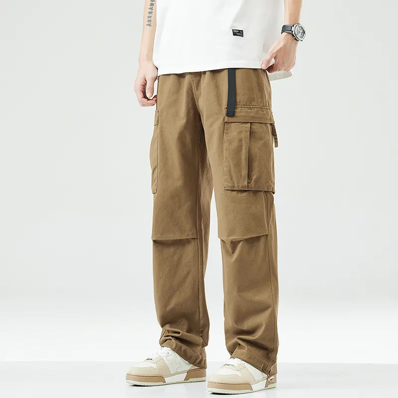 NOME Vintage Casual Straight Fit Wide Leg Pants Unisex-8
