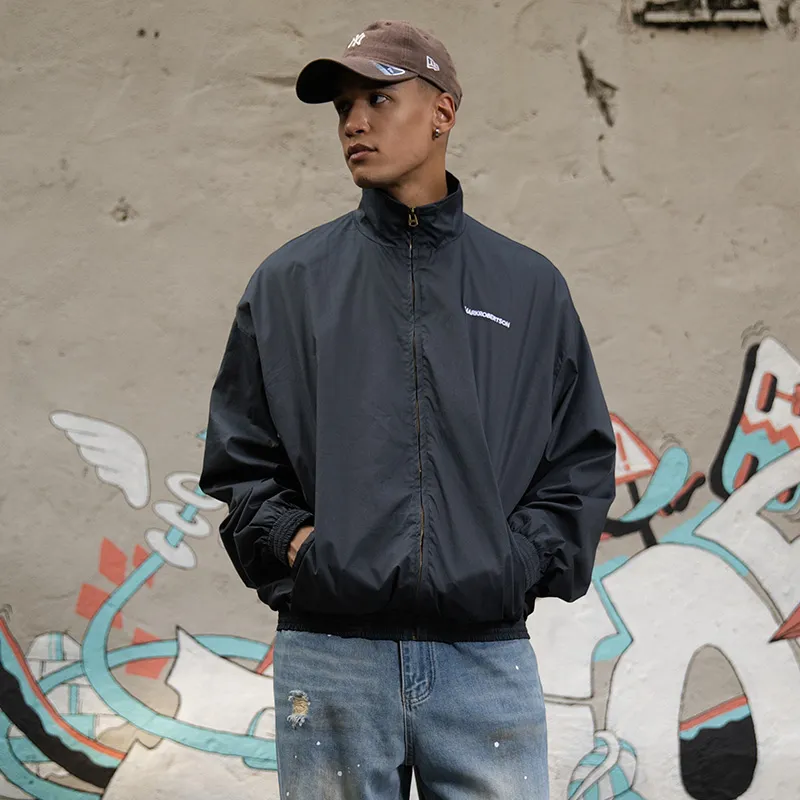 MARK ROBERTSON Zip Up Jackets Coat Unisex Dark Cyan-2