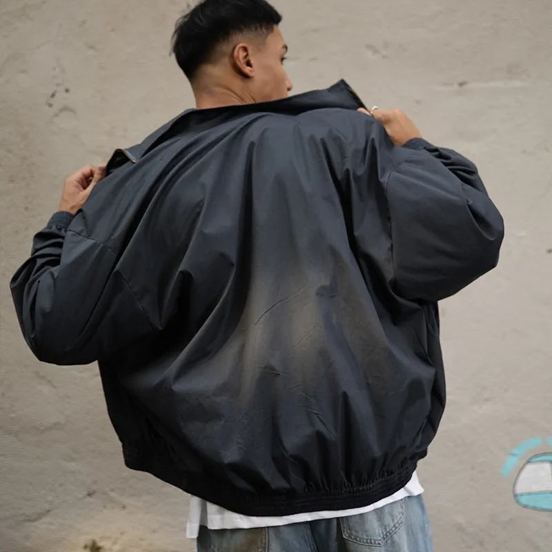 MARK ROBERTSON Zip Up Jackets Coat Unisex Dark Cyan-5