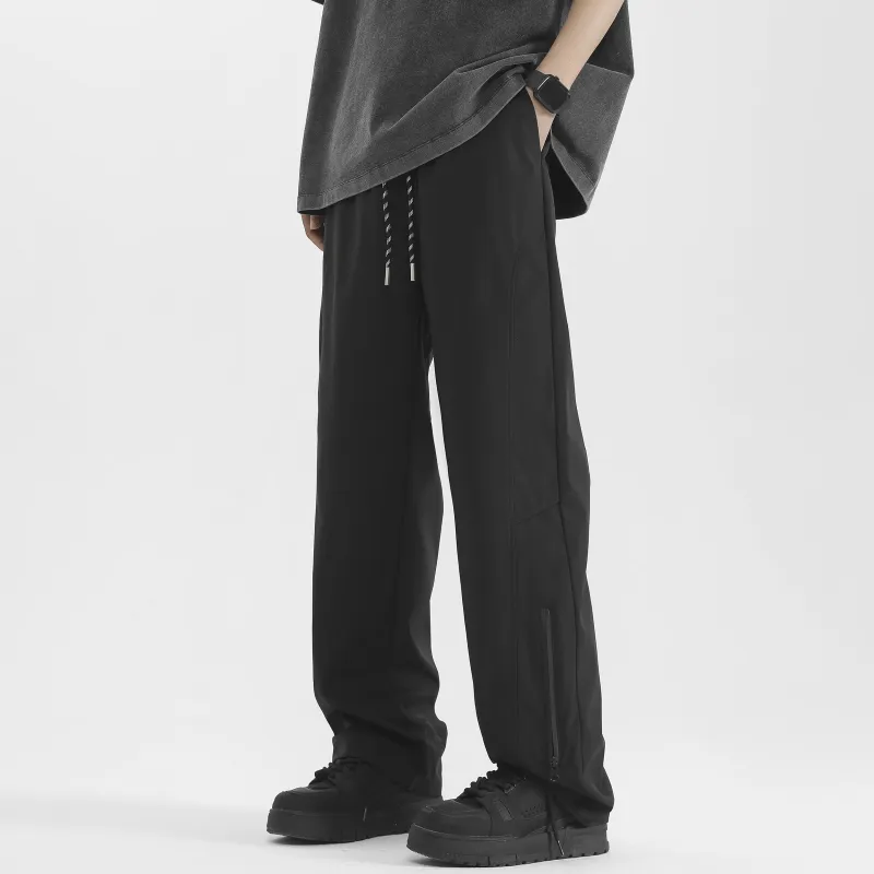 PISYPOX Casual Pants Unisex Black-2