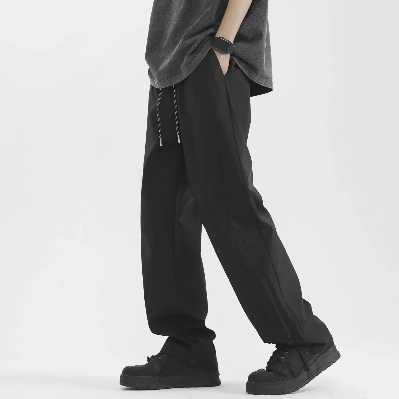 PISYPOX Casual Pants Unisex Black-4