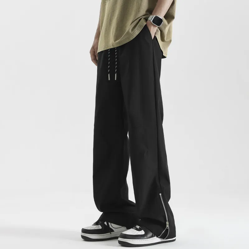 PISYPOX Casual Pants Unisex Black-3