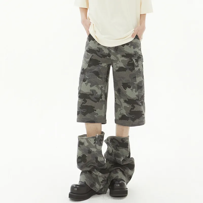 PISYPOX Cargo Pants Unisex Camouflage-4