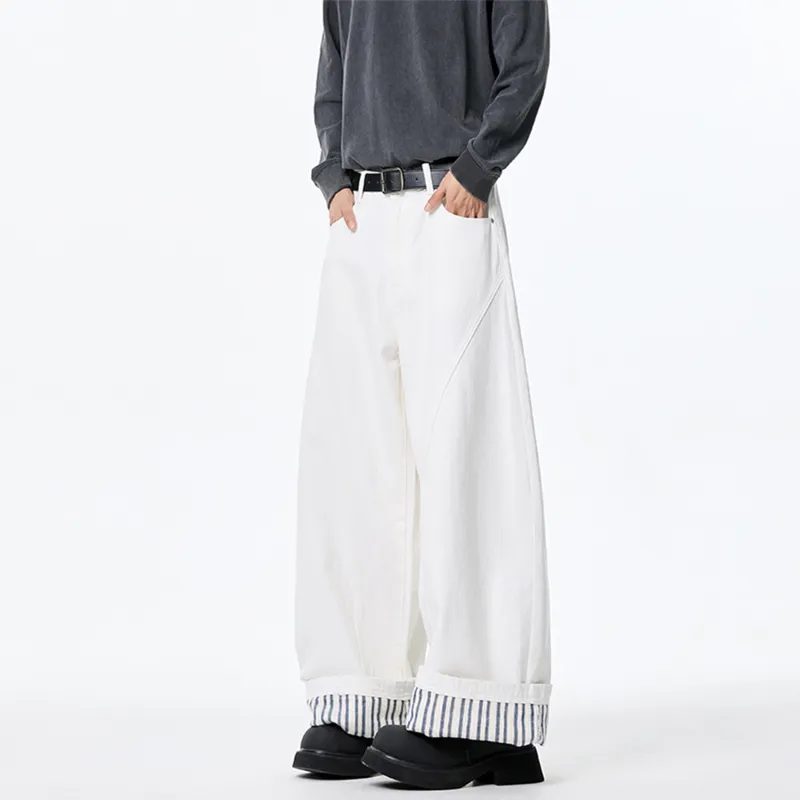 PISYPOX Casual Pants Unisex White-2