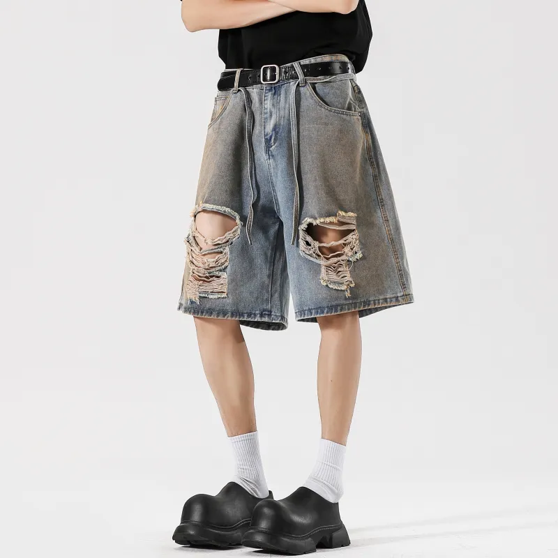 PISYPOX Casual Shorts Unisex Light Blue-3