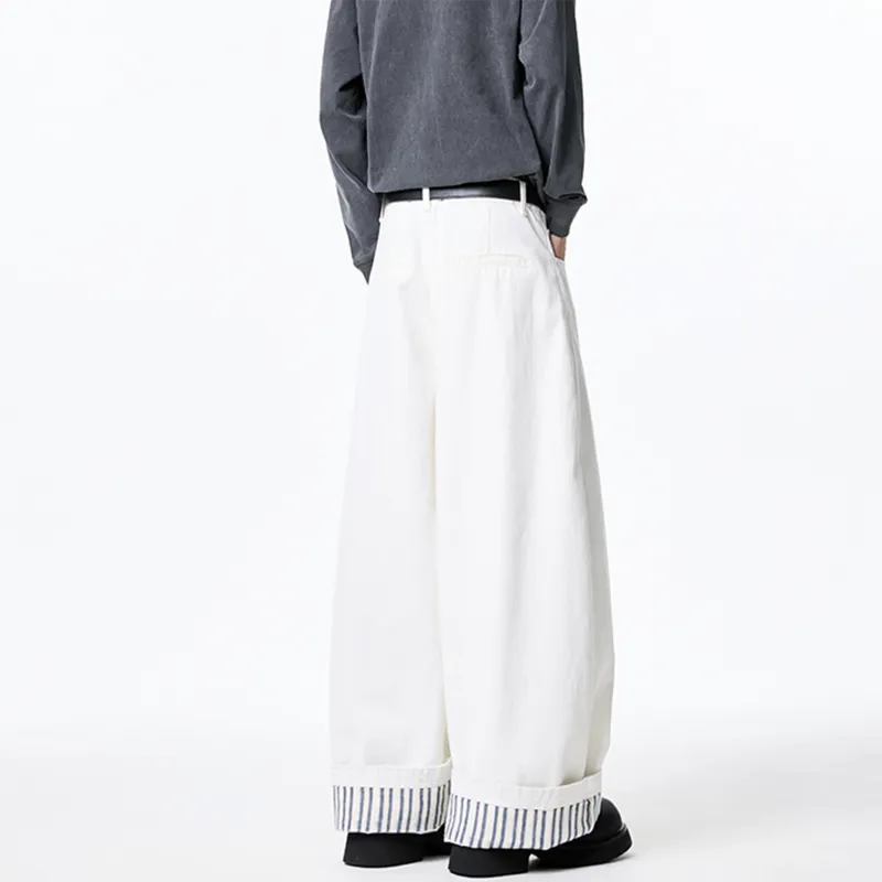 PISYPOX Casual Pants Unisex White-3