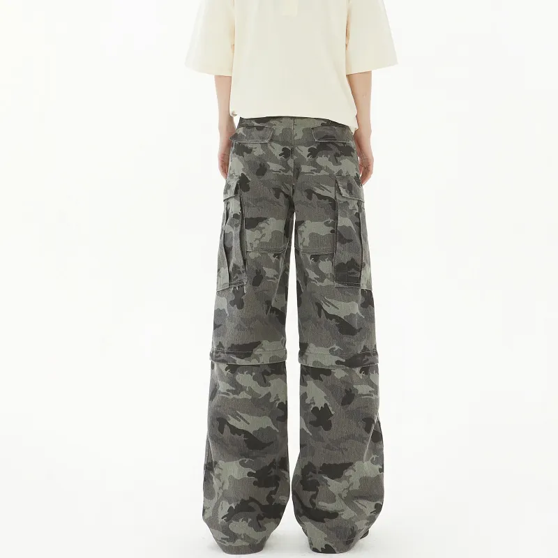 PISYPOX Cargo Pants Unisex Camouflage-5