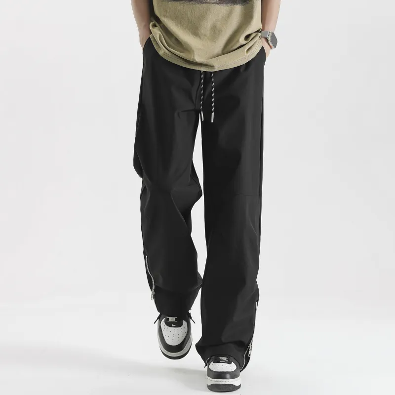 PISYPOX Casual Pants Unisex Black-2