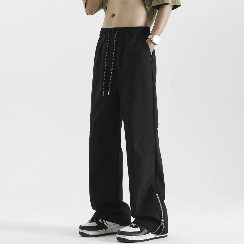PISYPOX Casual Pants Unisex Black-4