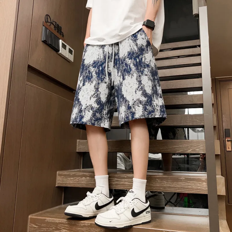 PISYPOX Casual Shorts Unisex Blue-3
