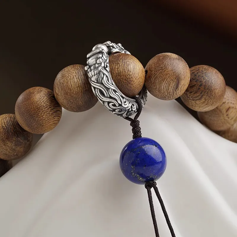 BUDALAGONG Agarwood Successful Career Beaded Bracelet-Stepping On The Clouds Unisex-4