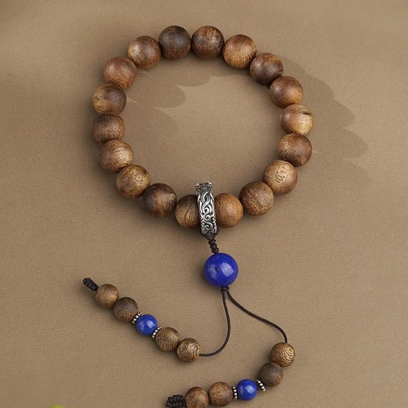 BUDALAGONG Agarwood Successful Career Beaded Bracelet-Stepping On The Clouds Unisex-2