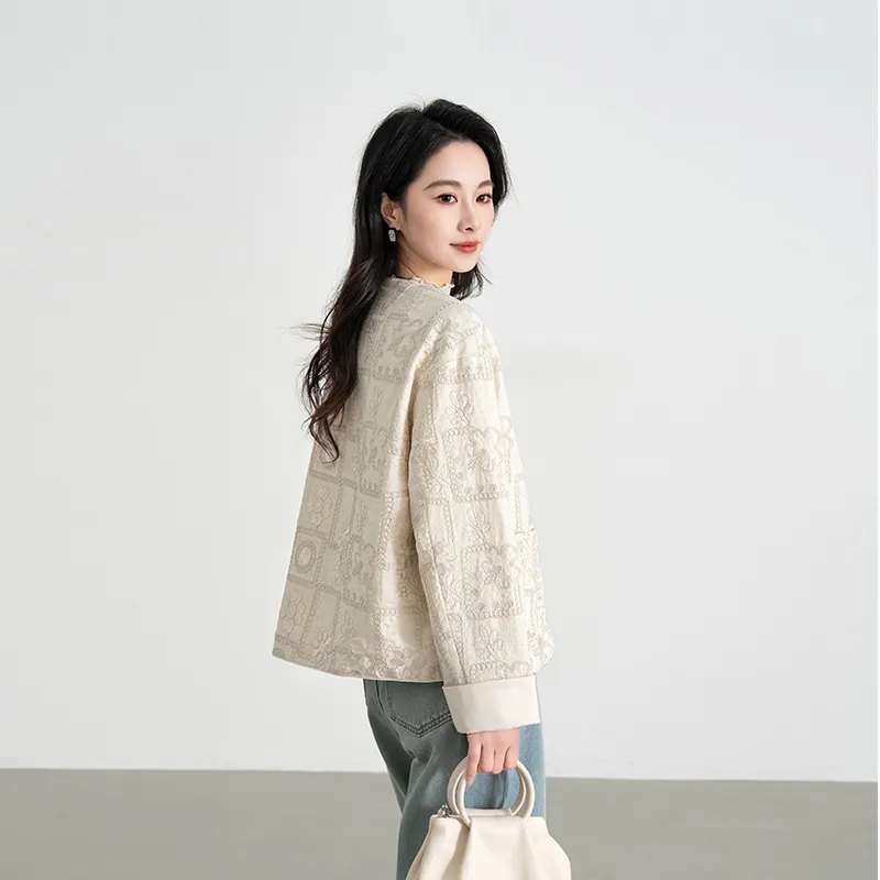Shavani Cropped Coats Women's-14