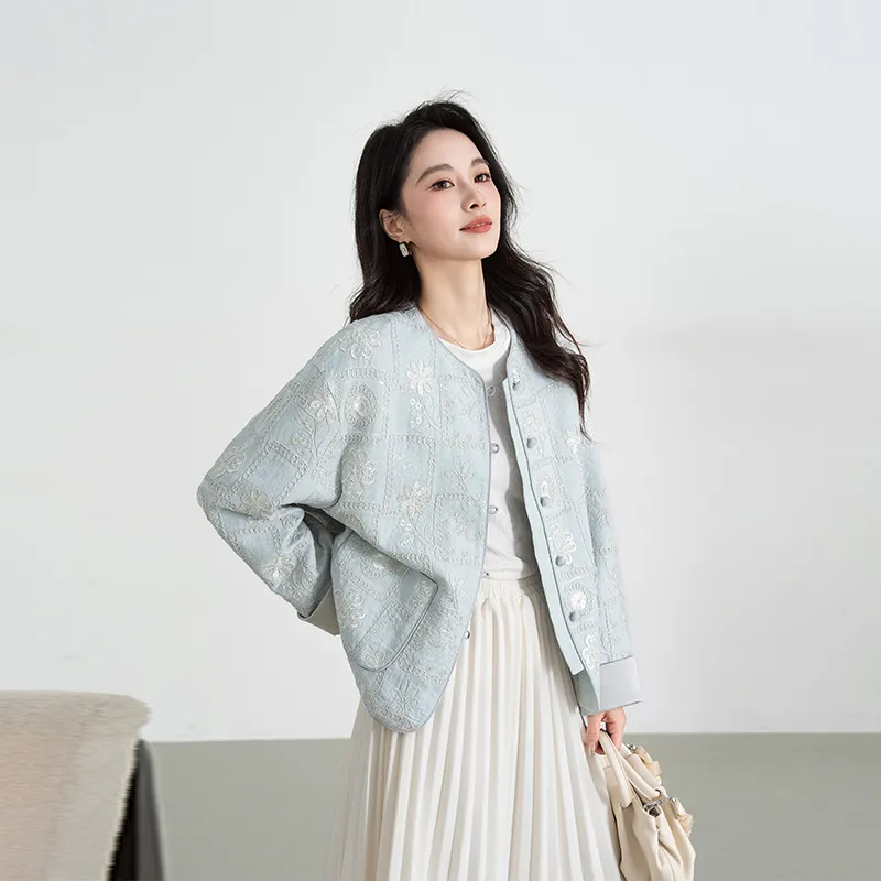 Shavani Cropped Coats Women's-2