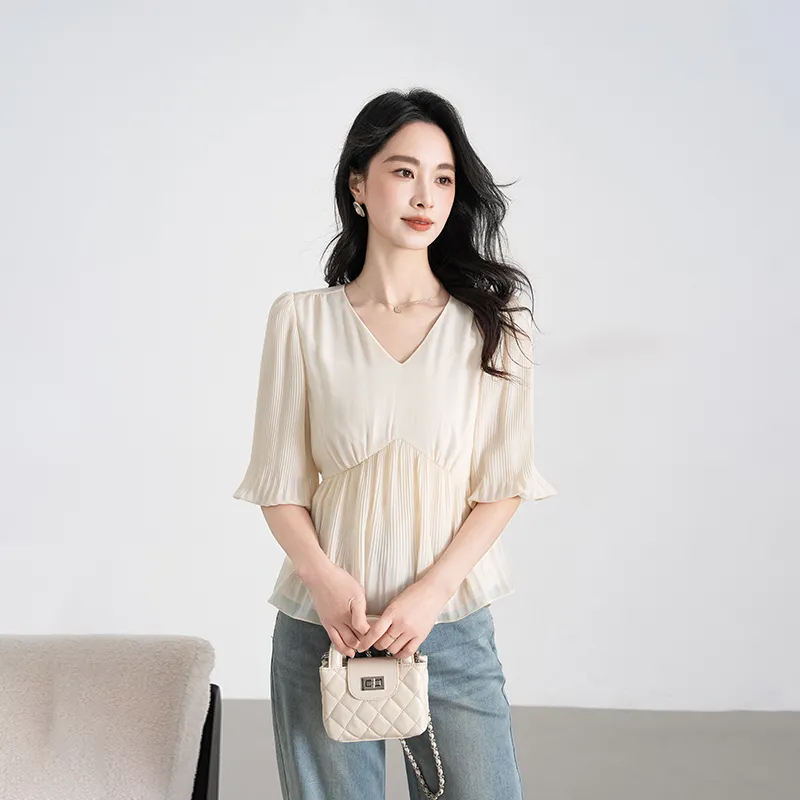 Shavani Shirt Women's Creamy Apricot-1
