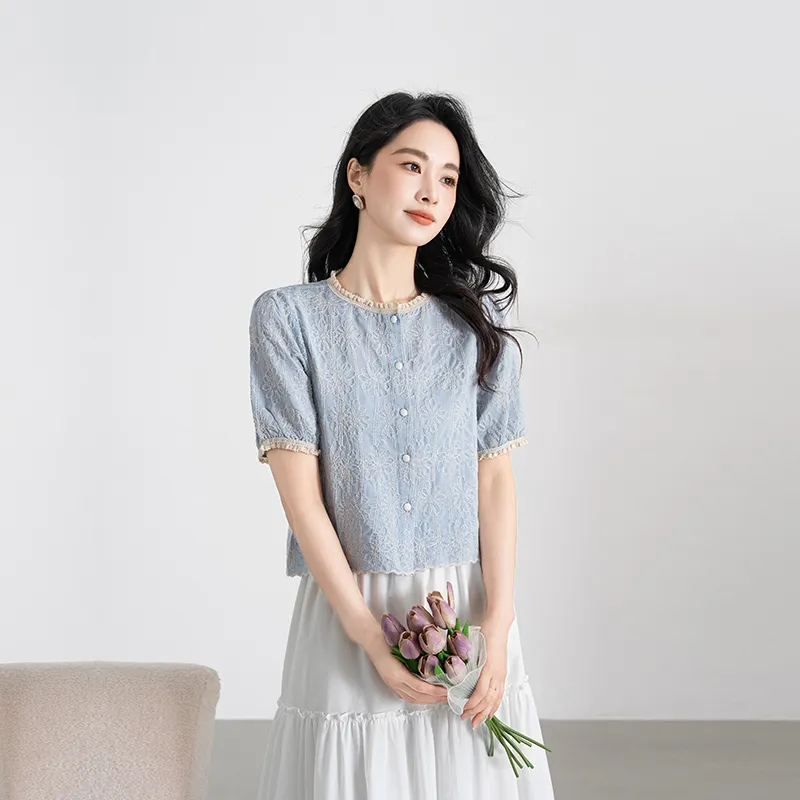 Shavani Shirts Women's Blue-2