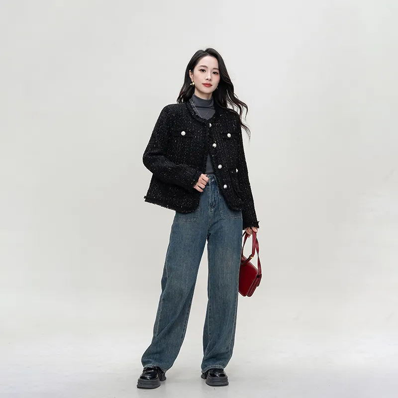 Shavani Cropped Coats Women's-6