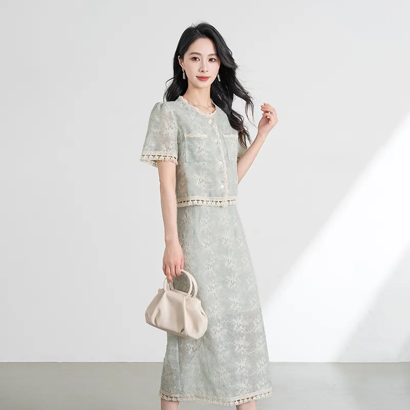 Shavani Two Piece Skirt Sets Women's-5