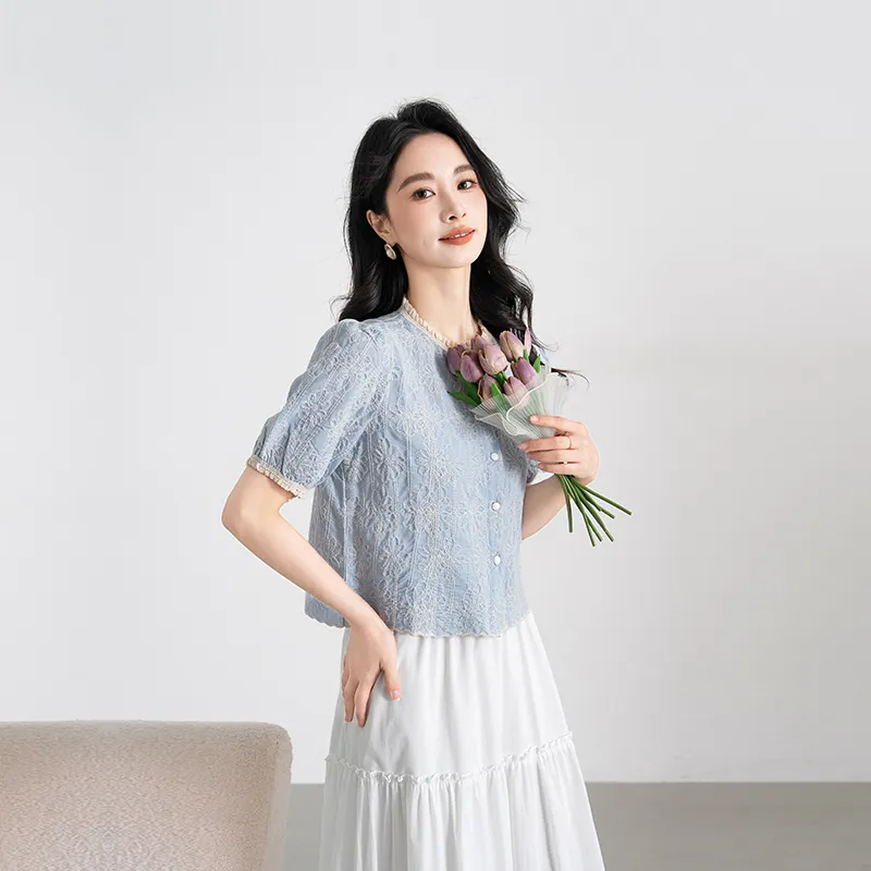 Shavani Shirts Women's Blue-1