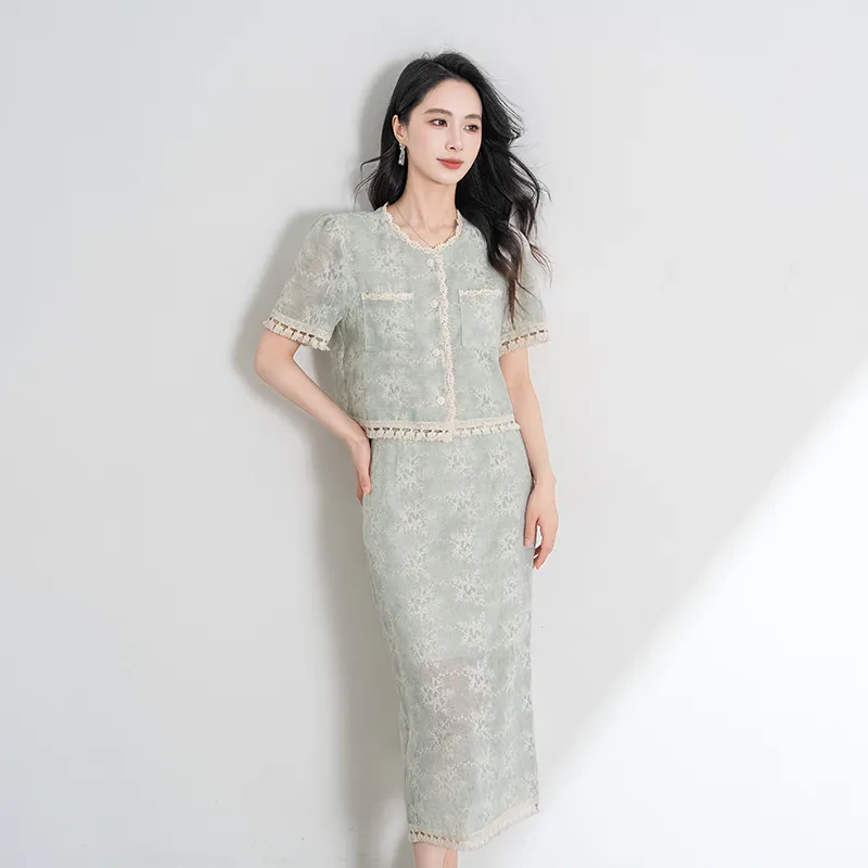 Shavani Two Piece Skirt Sets Women's-3