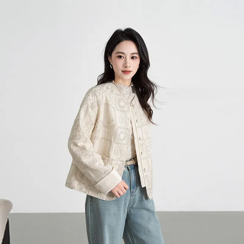 Shavani Cropped Coats Women's-12