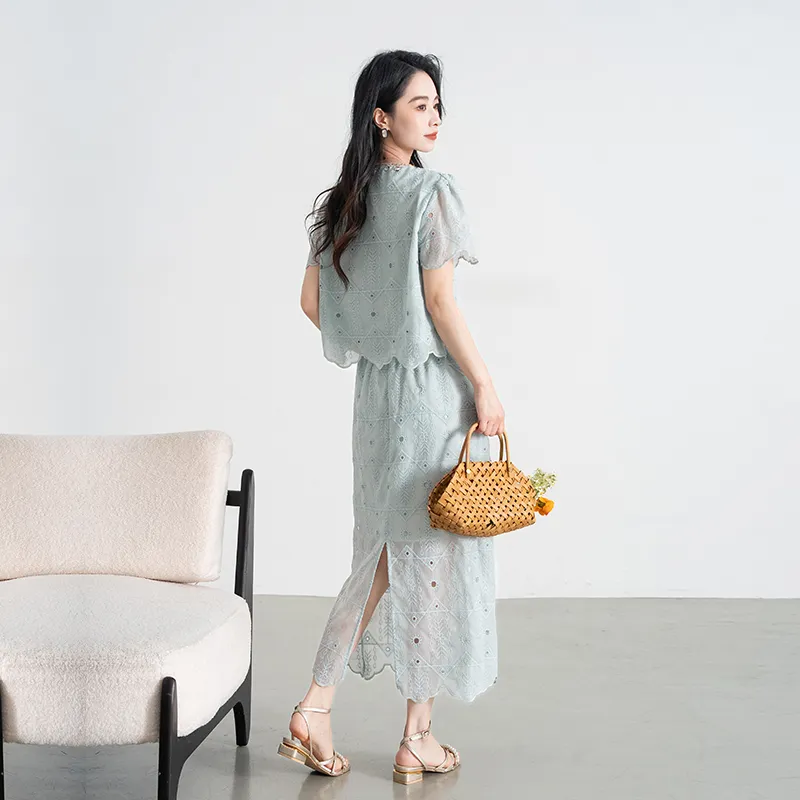 Shavani Two Piece Skirt Sets Women's-8