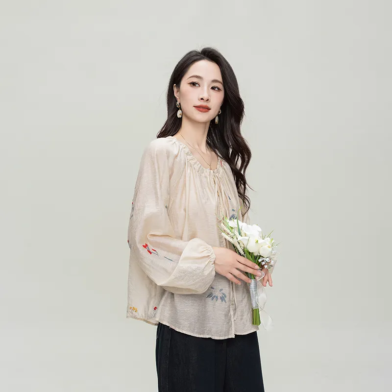 Shavani Shirts Women's Apricot-1