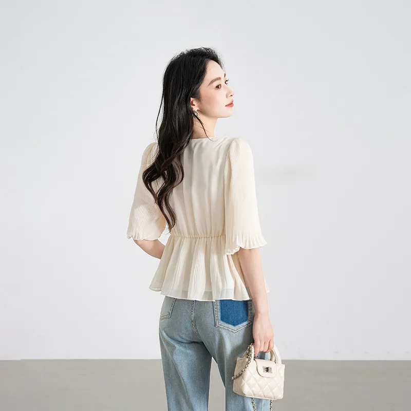 Shavani Shirt Women's Creamy Apricot-2