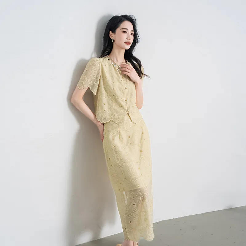 Shavani Two Piece Skirt Sets Women's-2