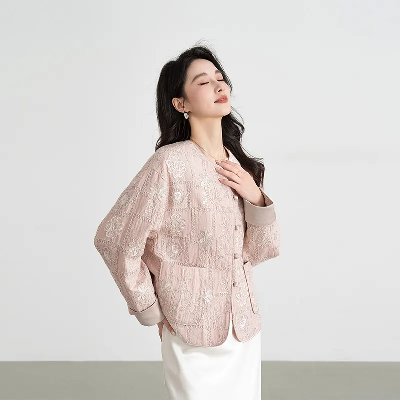 Shavani Cropped Coats Women's-7