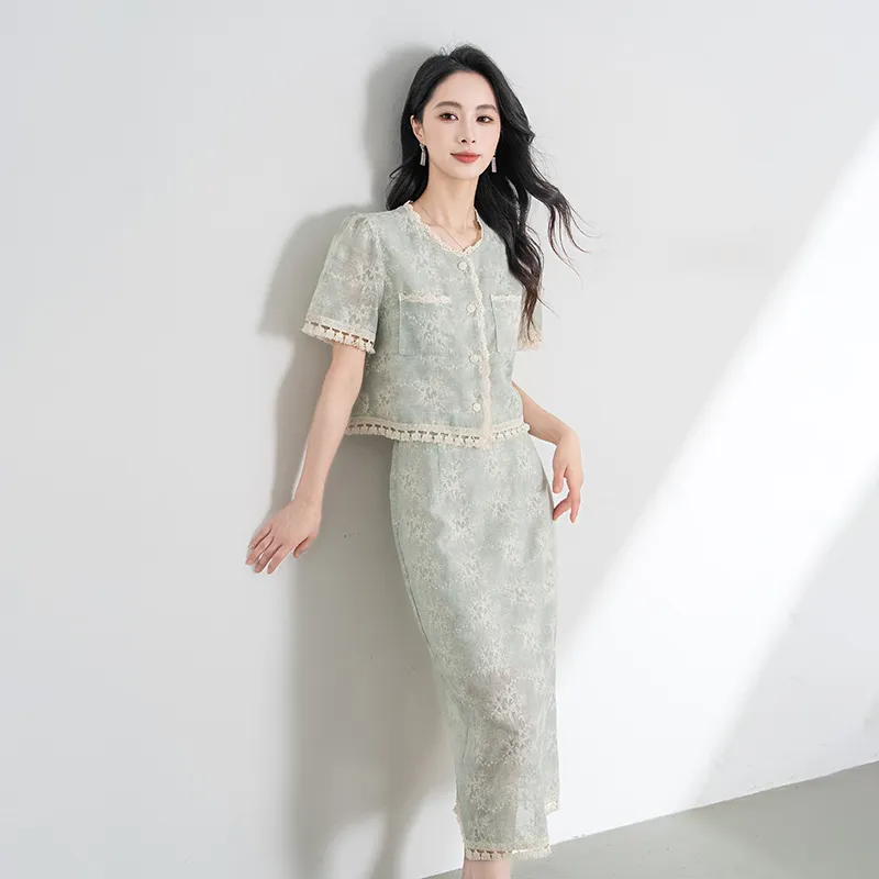 Shavani Two Piece Skirt Sets Women's-4