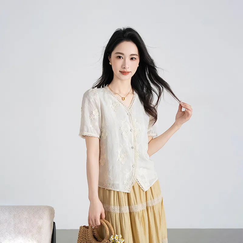 Shavani Shirt Women's Light Apricot-1