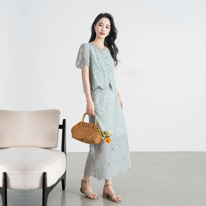 Shavani Two Piece Skirt Sets Women's-5