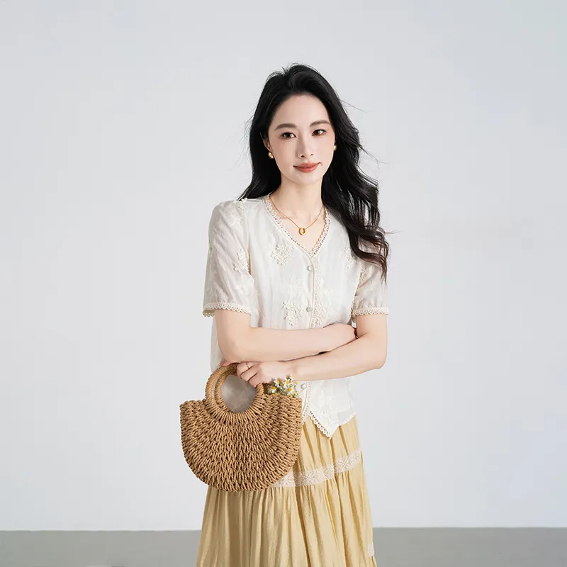 Shavani Shirt Women's Light Apricot-4