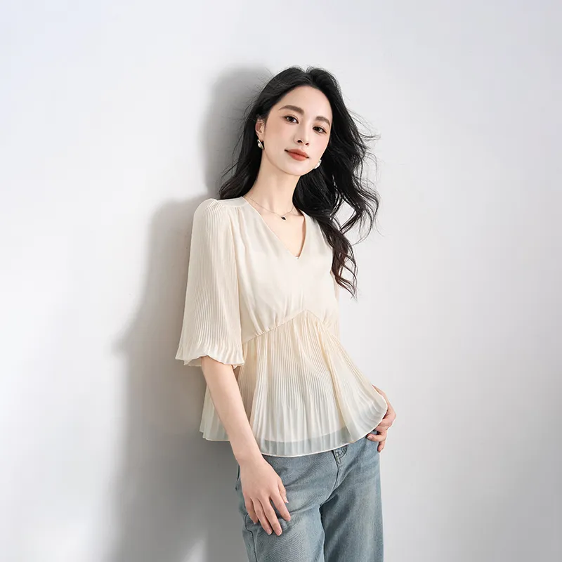 Shavani Shirt Women's Creamy Apricot-3