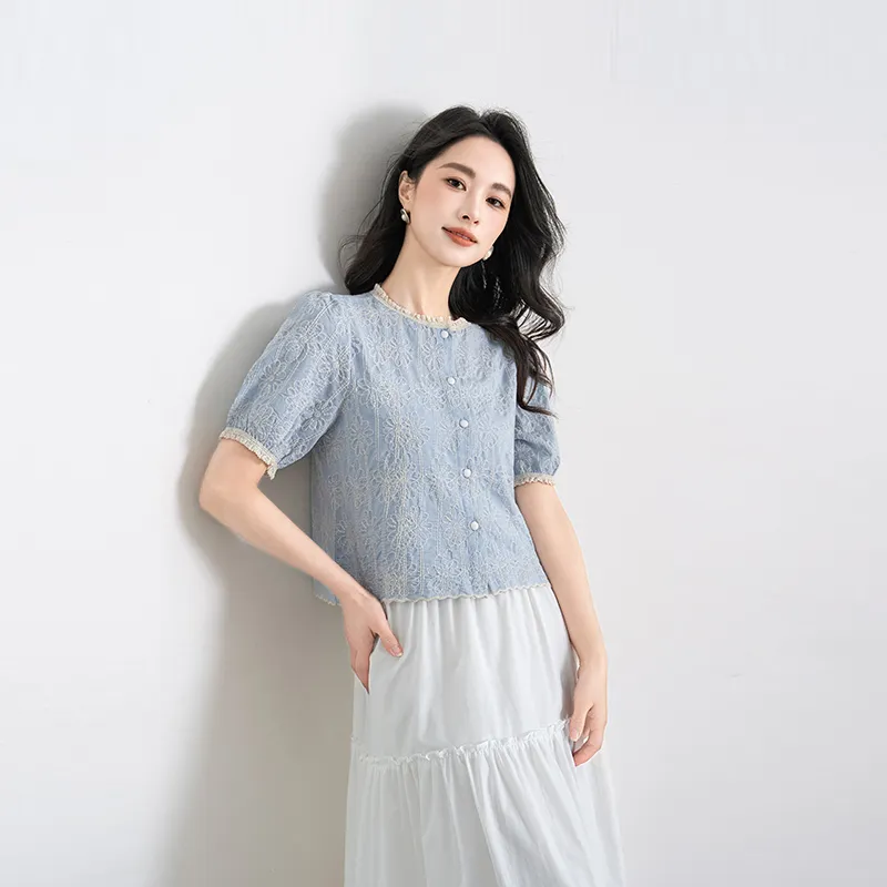 Shavani Shirts Women's Blue-5