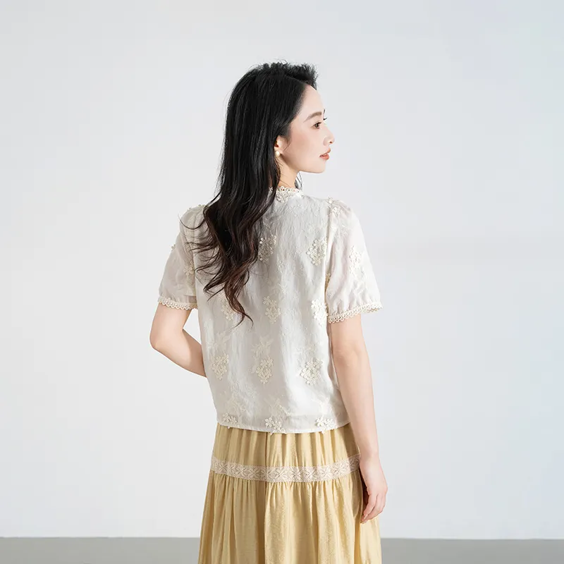 Shavani Shirt Women's Light Apricot-3