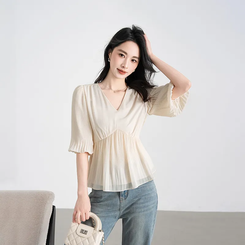 Shavani Shirt Women's Creamy Apricot-4