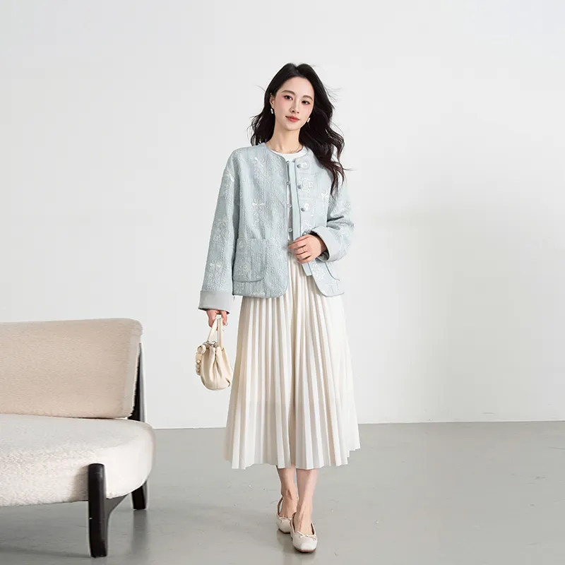 Shavani Cropped Coats Women's-3