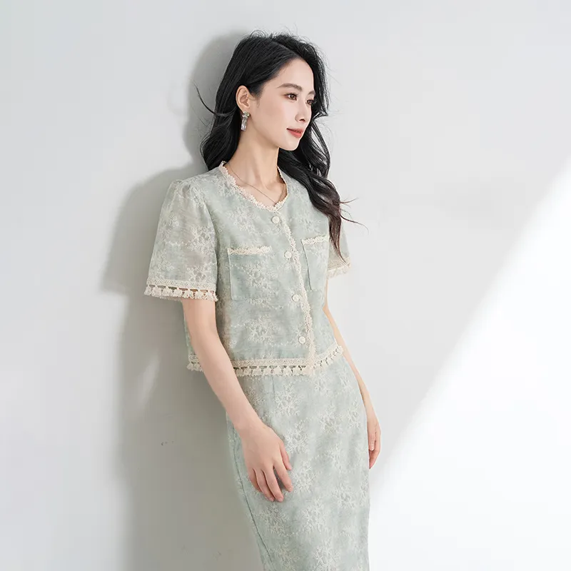 Shavani Two Piece Skirt Sets Women's-2